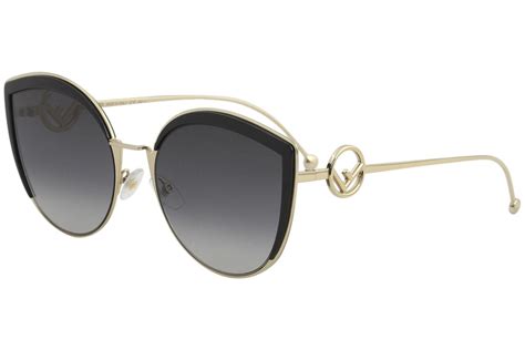 fendi 0290 s|FENDI Butterfly Sunglasses FF0290S VH8M2 Gold/Brown 58mm .